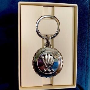 Rolex STAINLESS STEEL Triplock Crown Keyring
